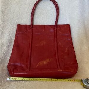 Chic Red Women's Tote Bag